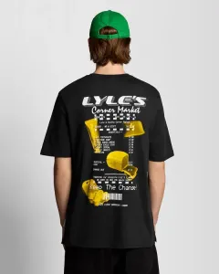 Футболка с графическим принтом в виде чека Lyle & Scott, Jet Black