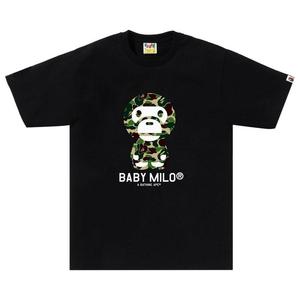 Футболка BAPE ABC Camo Baby Milo Tee 'Black/Green'
