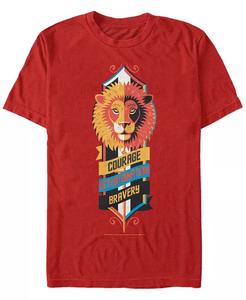 Мужская футболка с коротким рукавом Гарри Поттер Хогвартс Гриффиндор Мужество Решительность Храбрость Fifth Sun