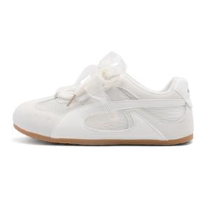 DEERWAY Увеличивающие рост, легкие, дышащие, нескользящие, низкие повседневные туфли, женские, белые