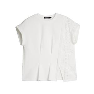 ELLE Футболка с коротким рукавом Women's White
