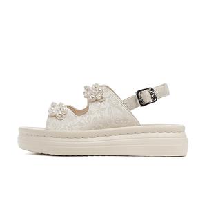 Женские сандалии на одной брезке 4,5 см JOSINY, экрю