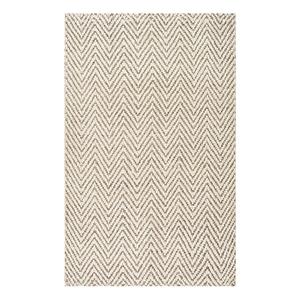 Ковер Vania Chevron из джута Nuloom, белый, 153x244 см