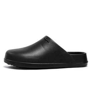 Mulinsen EVA нескользящие закрытые тапочки унисекс черные, цвет Black