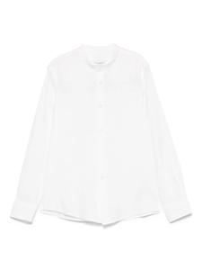 Paolo Pecora Kids рубашка с вышитым логотипом, белый