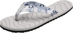 Женские летние домашние и для ванной Нескользящие сандалии на плоской подошве с открытым носком, дышащие, с поддержкой свода стопы, шлепанцы для пляжа, мужские флип-флопы Generic, серый