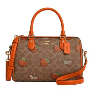 COACH Сумка через плечо из прорезиненной ткани