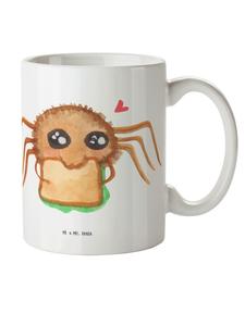 Детская кружка с рисунком паука, дизайн Агата Сэндвич, без слов, белого цвета Mr. & Mrs. Panda