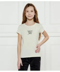 Футболка Slim fit Calvin Klein Jeans, бежевый