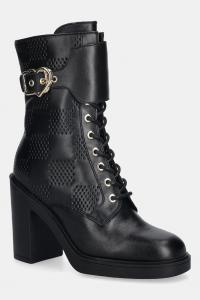 Кожаные ботильоны Love Moschino, черный