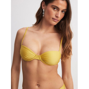 Топ бикини NA-KD Balconette Bikini Top, золотой