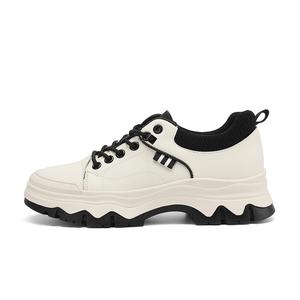 JOSINY Универсальные спортивные туфли Panda в британском стиле со шнуровкой, минималистичные, повседневные, женские, бежево-черные