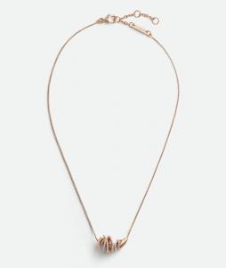 Колье с подвеской в форме капли BOTTEGA VENETA, белый