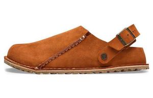 Узкие замшевые туфли Lutry Premium Suede Leather цвета «норка» Birkenstock, Brown