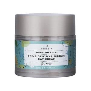 Дневной крем с пребиотиком и гиалуроновой кислотой, веганский ежедневный увлажняющий крем с SPF-антиоксидантом, гиалуроновой кислотой, 1,7 унции, для чувствительной кожи, солнцезащитный крем для лица с маслом ши для нормальной и сухой кожи Sinesia