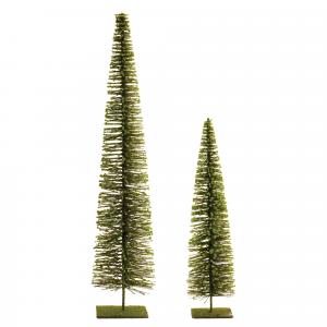 Фигурка елочки Melrose International Glittered, 2 штуки, зеленый