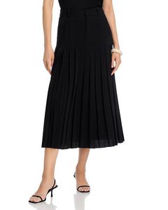 Бандажированная плиссированная юбка Bane Cinq à Sept, черный