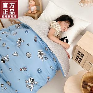 Yalu Детское одеяло 150x200 см, вес 1,6 кг, A-класс, флис, принт "Космический Микки"