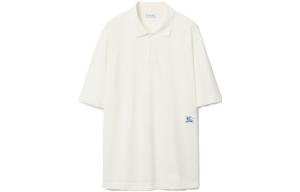 Поло из хлопка Burberry, цвет Rain color