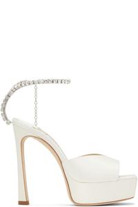 Эксклюзивные босоножки на каблуке Off-White Saeda 125 от SSENSE Jimmy Choo