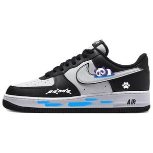 Nike Низкие износостойкие кроссовки для скейтбординга Air Force 1 унисекс, черные, белые, синие