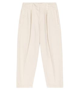 Джинсы со складками Brunello Cucinelli, белый