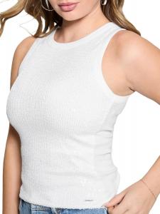 Женская майка Alexia с пайетками GUESS, Pure White