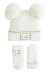 Шляпа с двумя помпонами на ушах Baker By Ted Baker, Cream