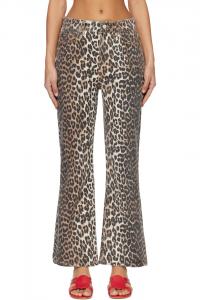 Ganni Коричневые джинсы Бетзи