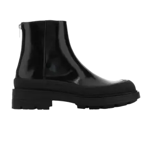 Ботинки Alexander McQueen Tread Slick ZIpped Ankle Boot Black, черный