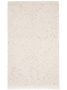 Шарф Brunello Cucinelli, украшенный пайетками, серый