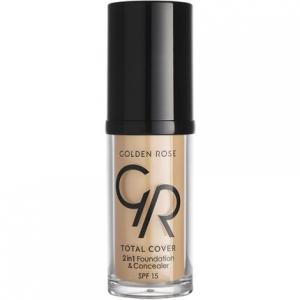 Golden Rose Total Cover 2 в 1 Тональный крем и консилер SPF15 05 Cool Sand