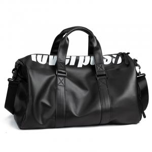 Сумка через плечо из полиуретана, Дорожная сумка, Спортивная сумка малого размера Унисекс Стильный черный LOVERPUSS, Аврора черный Большой размер