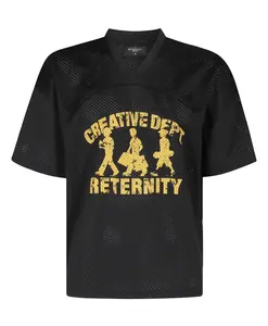 Футболка с сетчатым логотипом креативного отдела Reternity, черный
