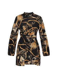 Faina Женское платье в черном многоцветном исполнении