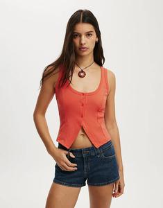 Майка на пуговицах розового цвета