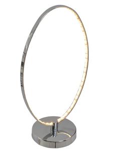 Настольная светодиодная лампа "UNIVERSE" в хромированном исполнении - (Д)24 см x (Ш)24 см x (В)44 см - Класс энергоэффективности G