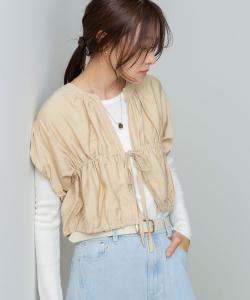 Рубашка-жилет со сборками и завязками