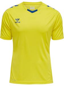Футболка Hummel Trikot S/S Hmlcore Xk Poly Jersey S/S, цвет BLAZING YELLOW/TRUE BLUE