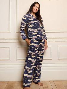 Комплект пижамы Owl Long Their Nibs, Navy