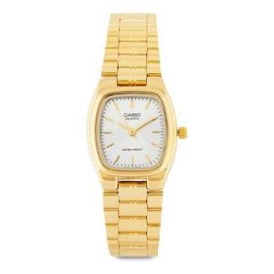 Часы CASIO Waterproof Quartz /White Gold Analog, желтый