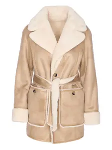 Двустороннее пальто с поясом Urbancode, белый