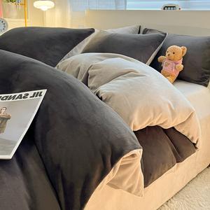 Yalu Пододеяльник 220х240 см, флис, утепленный, цвет Advanced Gray + Light Gray