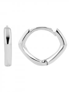 Adeliás Женские серьги - серьги-кольца на шарнирах из серебра 925 пробы