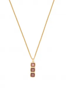 Колье Mini Cushion с подвеской Tom Wood, золотистый