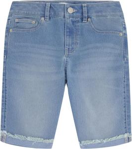 Джинсовые шорты-бермуды Calvin Klein для девочек, облегающие, эластичные, Cirrus/Cut Off