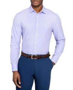 Мужская рубашка с длинными рукавами ConStruct, Blue Pink