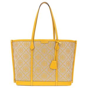 TORY BURCH Жаккардовая кожаная сумка тоут