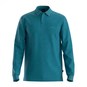 Поло с длинным рукавом BOSS Pado 30, синий