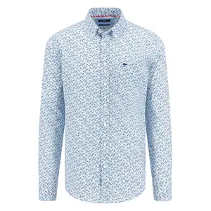 Рубашка Fynch Hatton Colorful Combi Prints, синий